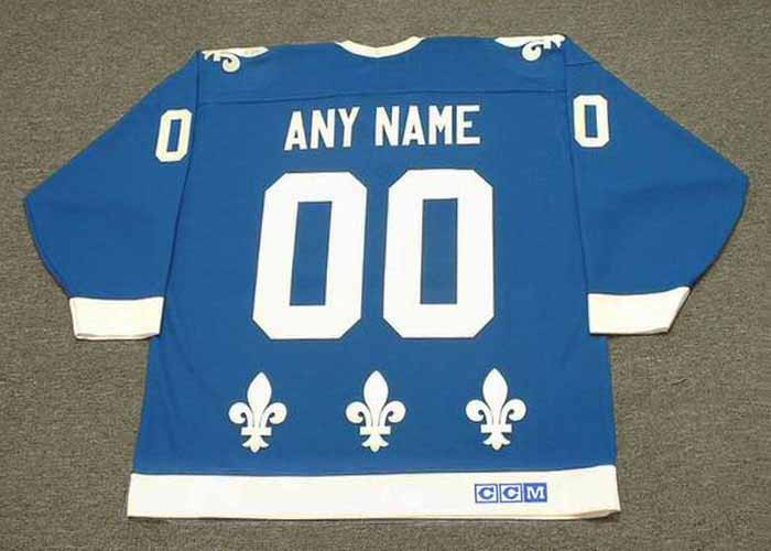 QUEBEC NORDIQUES 1980's CCM Vintage Away Jersey Customized "Any Name