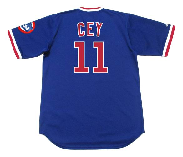 Chicago Cubs Baby Majestic Blue Cooperstown Jersey - Detroit Game Gear