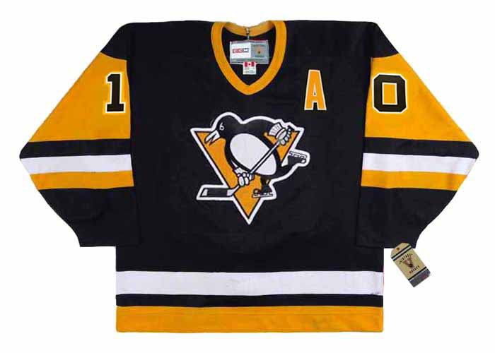 CCM  RON FRANCIS Pittsburgh Penguins 1992 Vintage Home Hockey Jersey