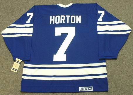 Retro Toronto Maple Leafs 7 Tim Horton Jersey Vintage Classic 75th