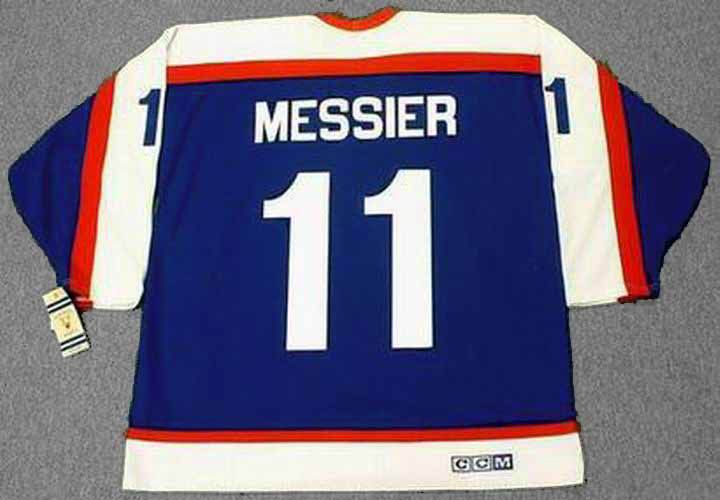 Mark Messier Autographed New York Rangers Replica Jersey – Frozen Pond