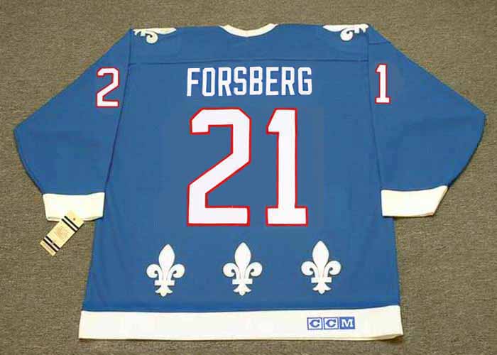 Peter Forsberg Autographed Quebec Nordiques Fanatics Heritage Jersey w/1995  CALDER & HOF 2014 Inscriptions - NHL Auctions