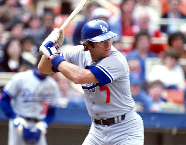 STEVE YEAGER Los Angeles Dodgers 1981 Majestic Throwback Away