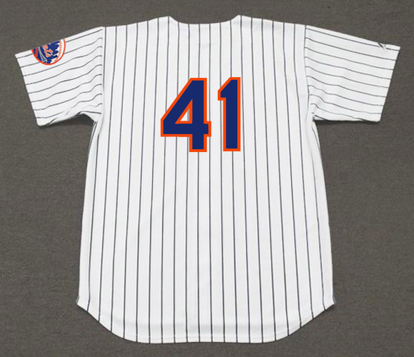 Men's 1969 New York Mets #41 Tom Seaver Authentic Grey Throwback