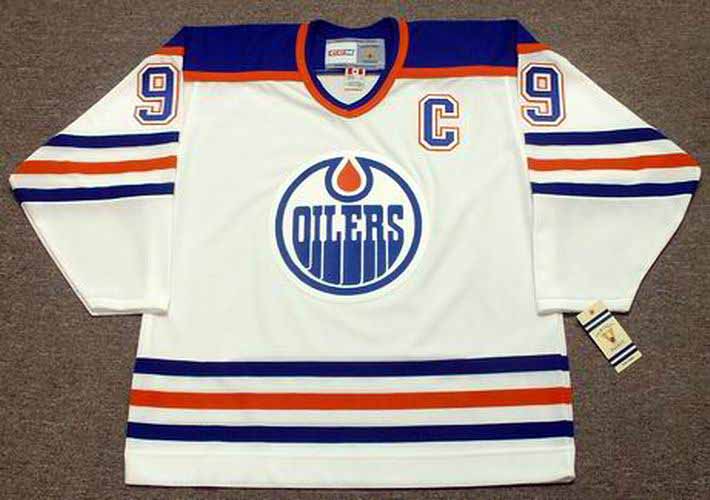 80's Wayne Gretzky Edmonton Oilers CCM NHL Jersey Size Medium – Rare VNTG