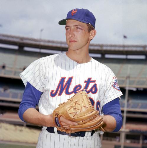 TOM SEAVER  New York Mets 1969 Home Majestic MLB Throwback Jersey