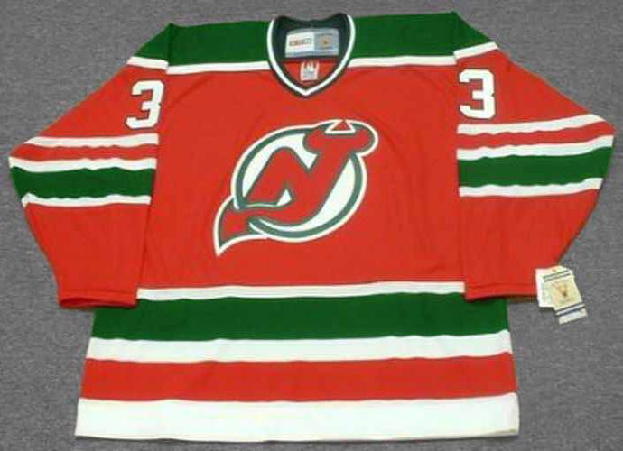 Vintage Official Licensed New Jersey Devils NHL Hockey Jersey Red, Size S,  CCM