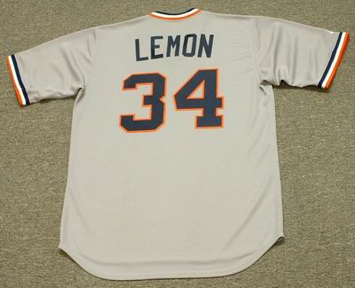 CHET LEMON Detroit Tigers 1984 Majestic Cooperstown Throwback