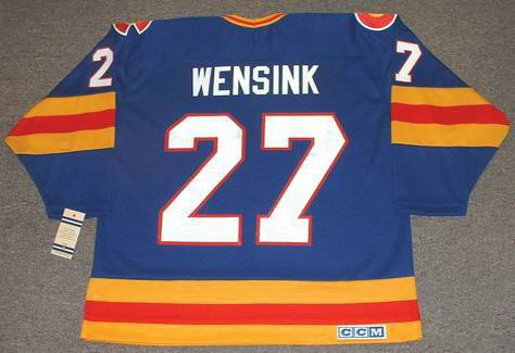 Colorado Avalanche No27 John Wensink Blue CCM Throwback Stitched Jersey