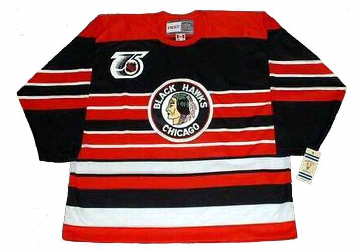 Bob Probert 1996 Chicago Blackhawks Vintage Throwback NHL Hockey Jersey