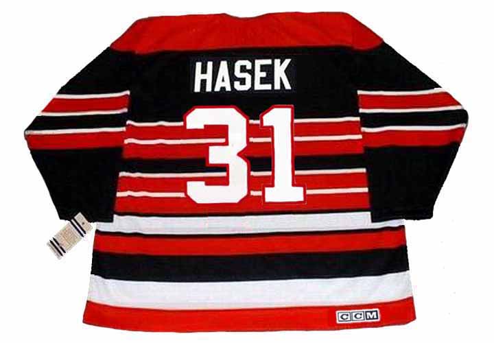 Chicago Blackhawks 1991-1992 Dominik Hasek NHL Hockey Jersey (44/Mediu –  Grail Snipes