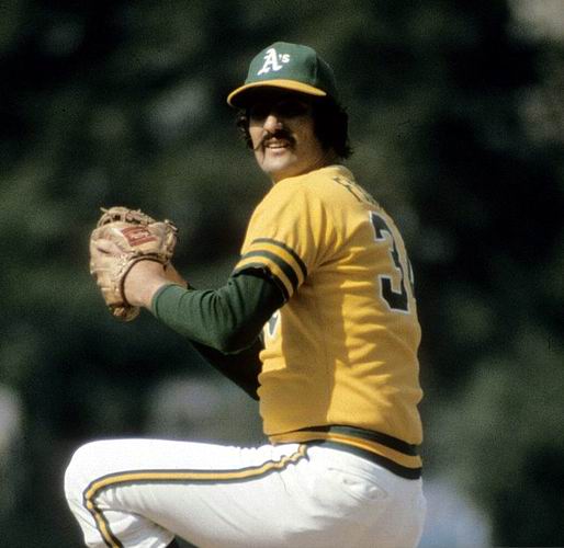 MAJESTIC  ROLLIE FINGERS Oakland Athletics 1973 Cooperstown Baseball Jersey