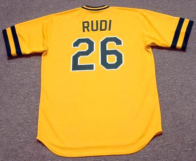 Joe Rudi 1973 Oakland Athletics Throwback Jersey – Best Sports Jerseys