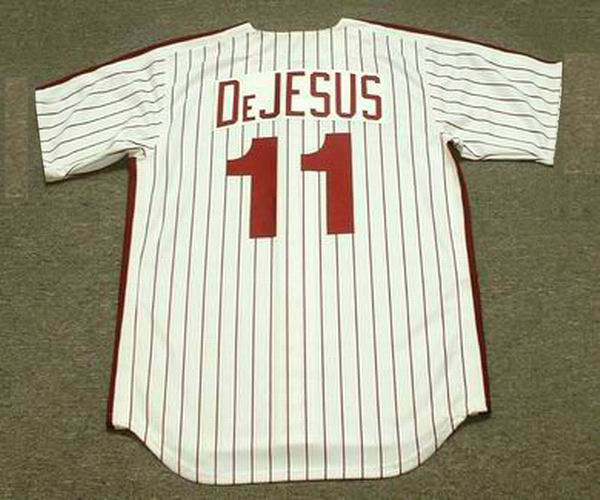 IVAN DeJESUS Philadelphia Phillies 1983 Majestic Cooperstown Throwback Home  Baseball Jersey - Custom Throwback Jerseys