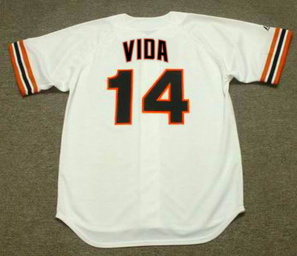 VIDA BLUE  San Francisco Giants 1986 Home Majestic Throwback Baseball  Jersey