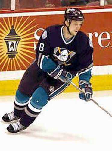 STEVE RUCCHIN  Anaheim Mighty Ducks 1997 CCM Throwback NHL Hockey Jersey