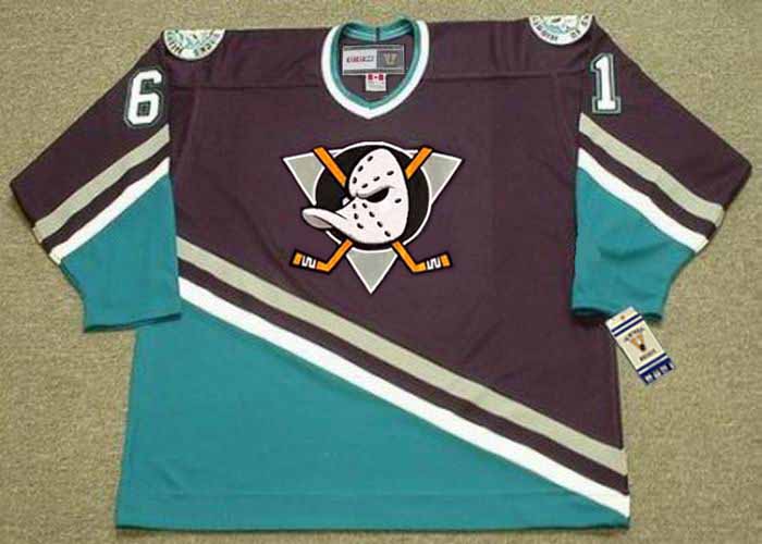 Corey Perry 2005 Anaheim Mighty Ducks Away Throwback NHL Hockey Jersey