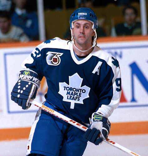 Doug Gilmour 1992 Toronto Maple Leafs Away Throwback NHL Hockey Jersey