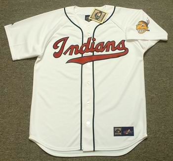 SATCHEL PAIGE Cleveland Indians 1948 Majestic Cooperstown Throwback Jersey  - Custom Throwback Jerseys