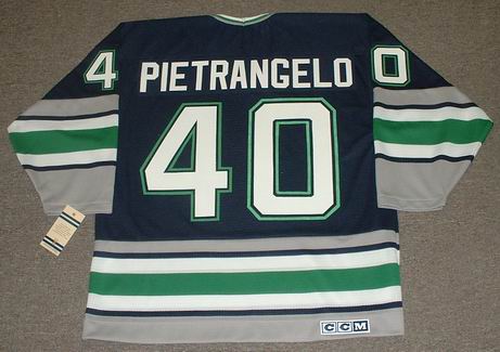 Frank Pietrangelo 1992 Hartford Whalers Vintage Throwback NHL Jersey