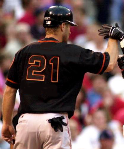 JEFF KENT San Francisco Giants 2001 Majestic Throwback Baseball Jersey -  Custom Throwback Jerseys