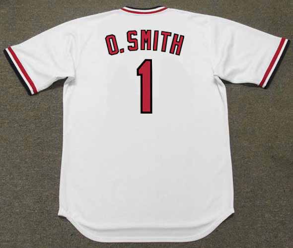 OZZIE SMITH  St. Louis Cardinals 1982 Home Majestic Throwback Baseball  Jersey