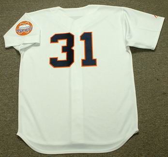 Don Larsen Jersey - 1965 Houston Astros Cooperstown Home Baseball