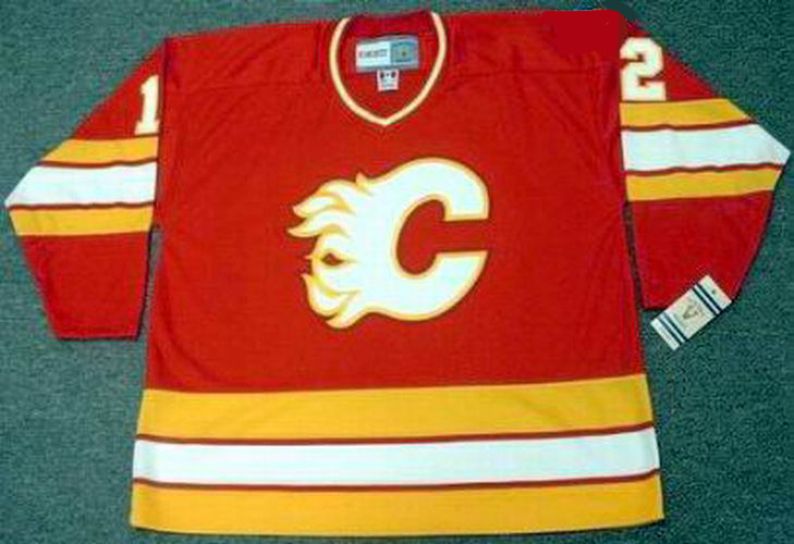 HAKAN LOOB Calgary Flames 1980's CCM Vintage Throwback Home NHL Hockey  Jersey - Custom Throwback Jerseys