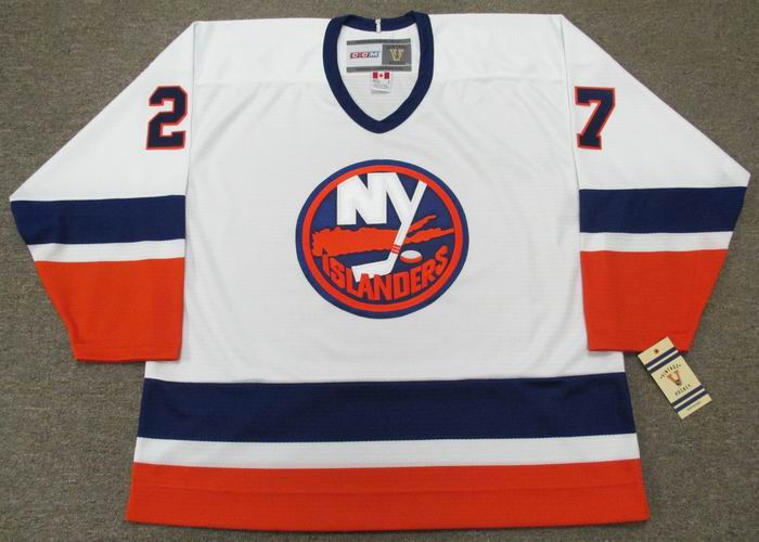 MIKE BOSSY  New York Islanders 1982 CCM Vintage Away NHL Hockey