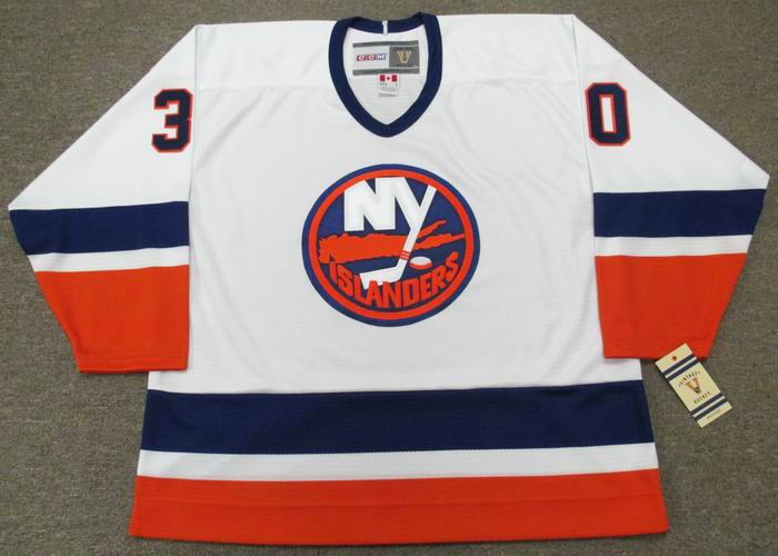 Vtg New York Islanders Hockey Jersey Youth Medium CCM Blue Orange NHL Sewn  In