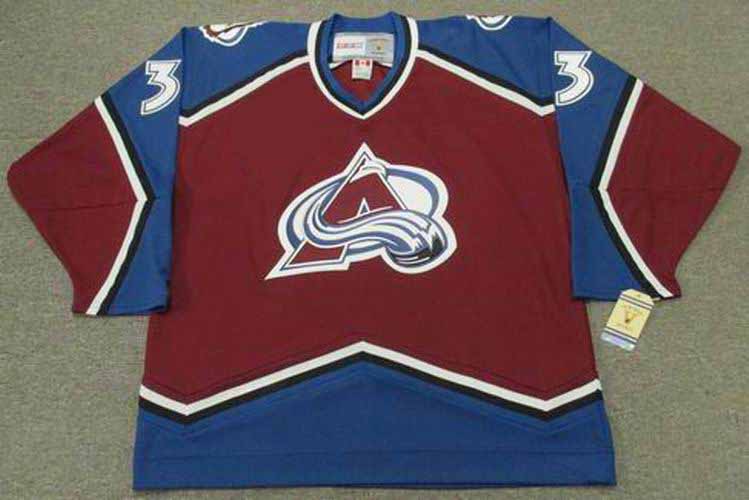 PETER FORSBERG  Colorado Avalanche 1996 Away CCM Vintage NHL Hockey Jersey