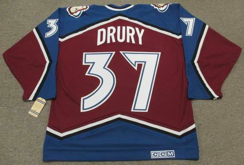 Chris Drury 2001 Colorado Avalanche Throwback NHL Hockey Jersey