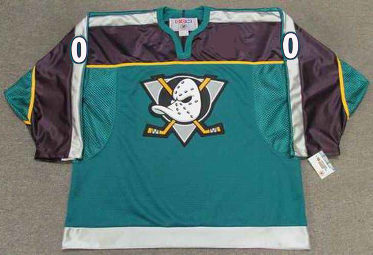 Anaheim Mighty Ducks Jerseys - 1990 Away Custom NHL Throwback Jersey
