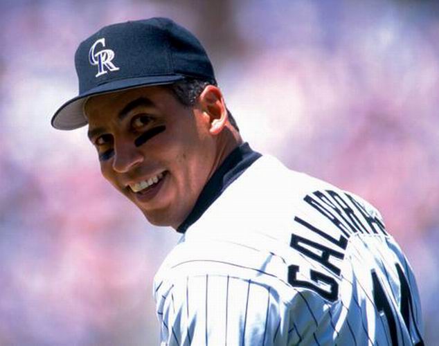 ANDRES GALARRAGA  Colorado Rockies 1993 Majestic Throwback