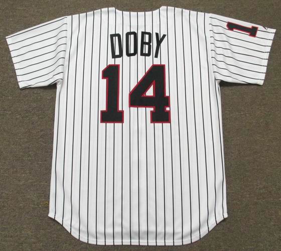 MAJESTIC  LARRY DOBY Chicago White Sox 1950's Cooperstown