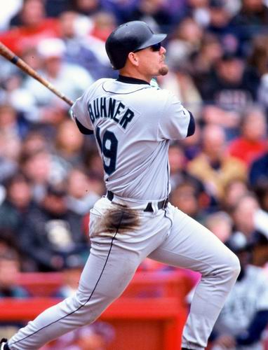 MAJESTIC  JAY BUHNER, Seattle Mariners 1997 Throwback Baseball Jersey