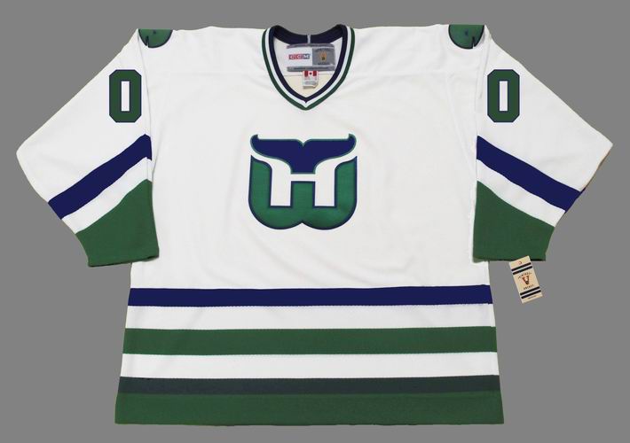Top-selling item] Custom NHL Hartford Whalers Blue Version Hockey