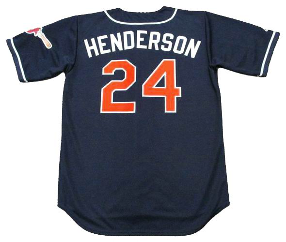 RICKEY HENDERSON  San Diego Padres 1997 Majestic Throwback Baseball Jersey