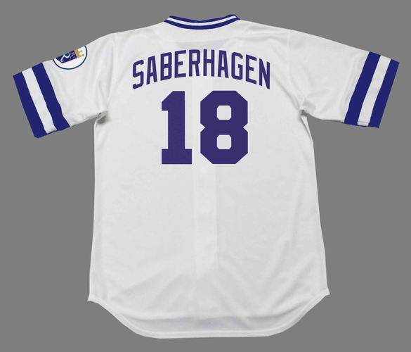 Bret Saberhagen Jersey - Kansas City Royals 1989 Home Throwback