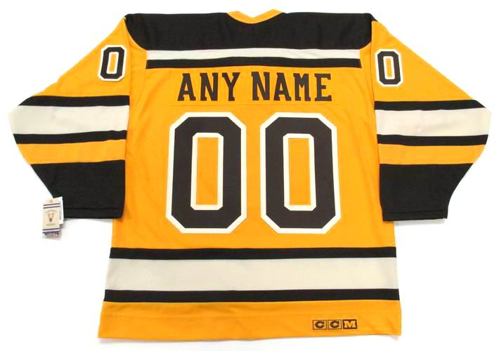 Custom 2012 Boston Bruins Reebok Throwback NHL Jersey Any Name