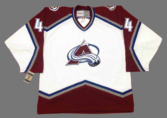 Vintage Colorado Avalanche Ccm Jersey Size Medium Red Nhl Hockey Made In  Canada
