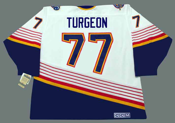 PIERRE TURGEON  St. Louis Blues CCM 1996 Home Vintage Throwback NHL Jersey