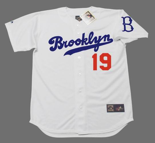 MAJESTIC  JIM GILLIAM Brooklyn Dodgers 1955 Cooperstown Baseball Jersey