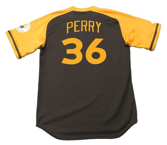 GAYLORD PERRY  San Diego Padres 1978 Away Majestic Throwback Baseball  Jersey