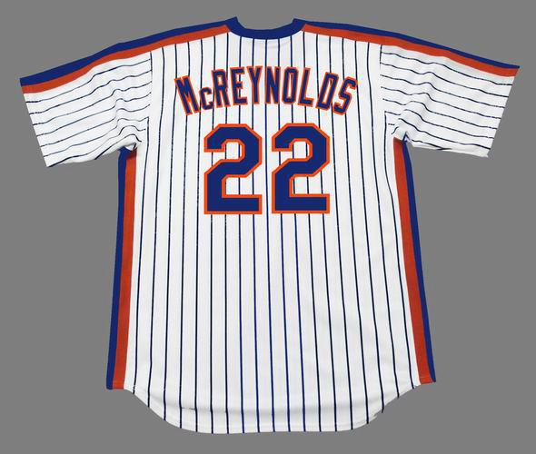KEVIN McREYNOLDS New York Mets 1987 Majestic Cooperstown Home
