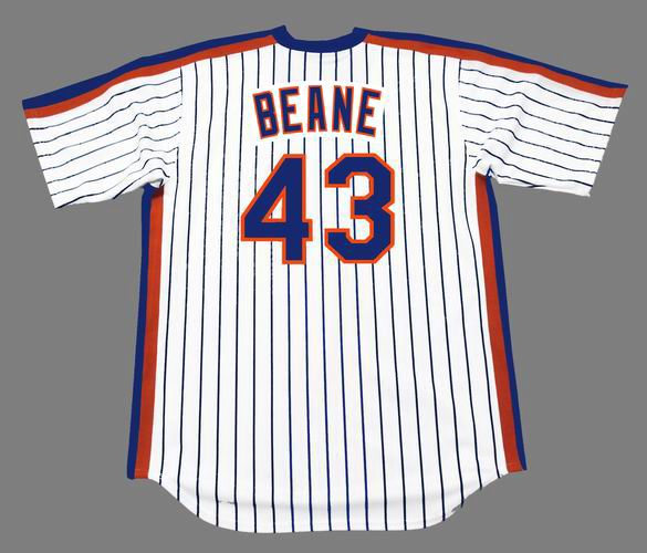 Billy Beane Jersey - New York Mets 1984 Home Cooperstown Throwback