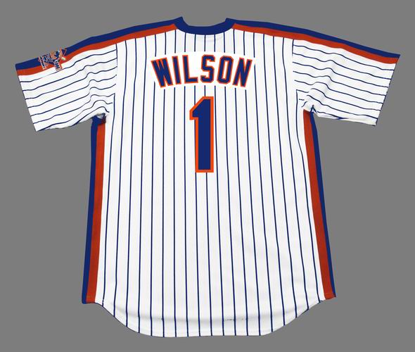 MAJESTIC  MOOKIE WILSON New York Mets 1986 Cooperstown Baseball Jersey