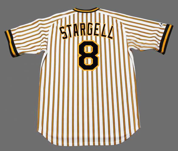 WILLIE STARGELL PITTSBURGH PIRATES SEWN JERSEY LRG - MLB MAJESTIC  COOPERSTOWN