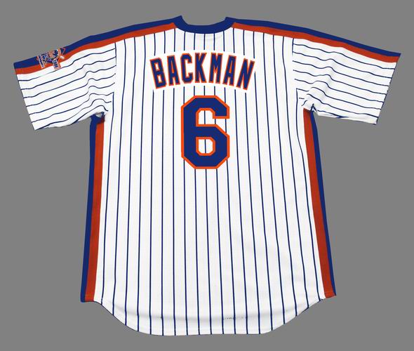 MAJESTIC  WALLY BACKMAN New York Mets 1986 Cooperstown Baseball