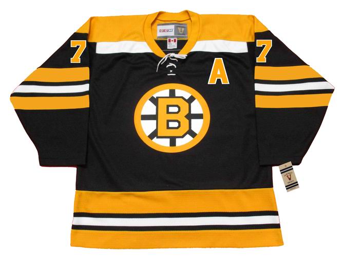 Vintage Boston Bruins NHL CCM Ice Hockey Jersey Shirt Black Gold Bear